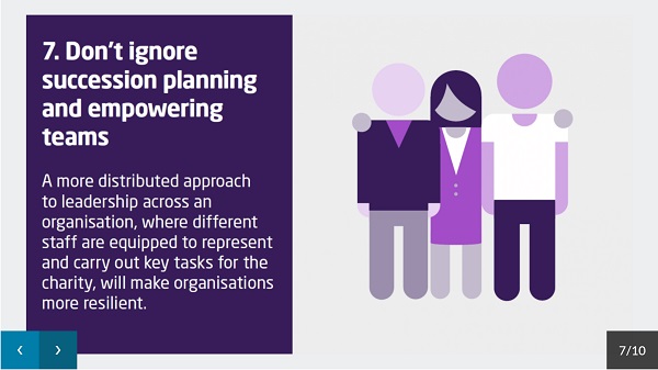 One of the 10 tips - don't ignore succession planning and empowering teams