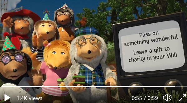 screenshot from The Wombles' video